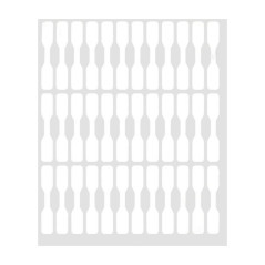 Etic. 10fg. F.to 46x8 Sigillo N.36 Etich X Foglio
