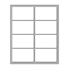 Etic.10fg F.to 56x34 N.80 N. 8 Etich X Foglio