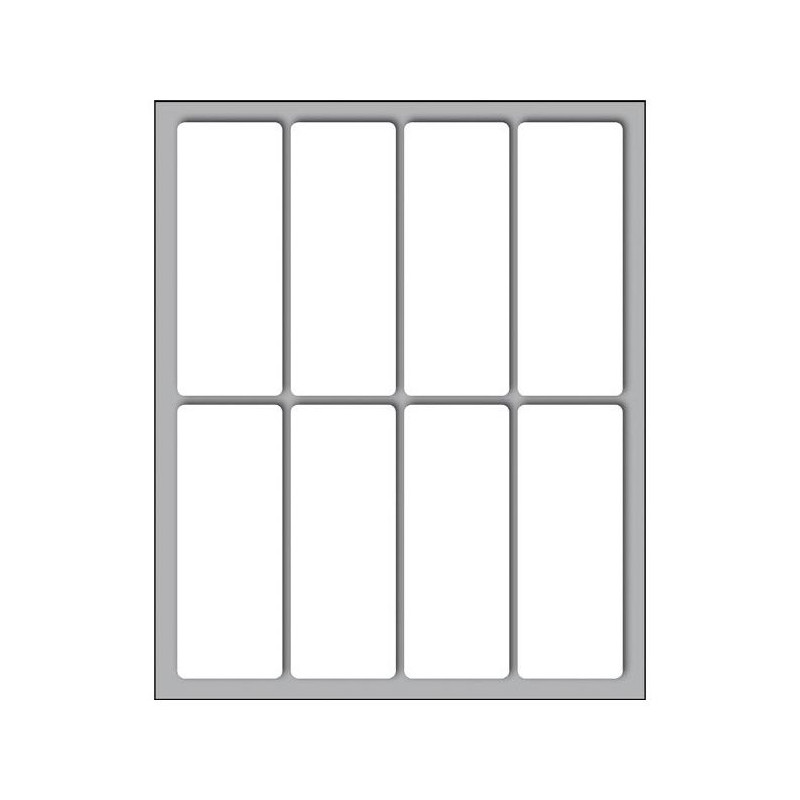 Etic.10fg F.to 70x27 N.80 N. 8 Etich X Foglio