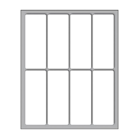 Etic.10fg F.to 70x27 N.80 N. 8 Etich X Foglio