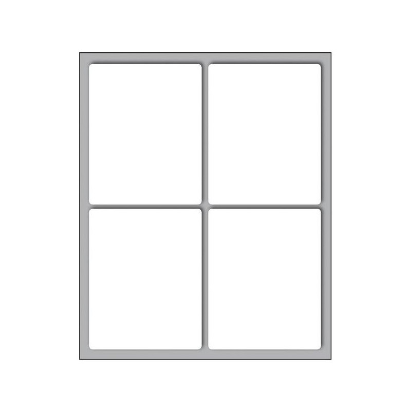 Etic.10fg F.to 70x56 N.40 N. 4 Etich X Foglio
