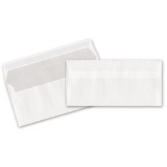 Confezione da 50 Buste Commerciali Gommate - Formato 11x23 - carta da 70 Gr/mq - Taglio Quadro