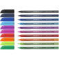 Conf. 10 Penne a sfera con inchiostro gel colorato - colori assortiti