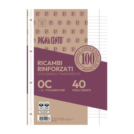 RICAMBIO PIGNACENTO RINF.0C 40FF CON BANDA TRASPARENTE