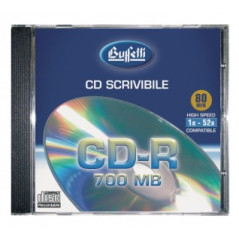 Buffetti - CD-R scrivibile - 700 MB - jewel case - Silver