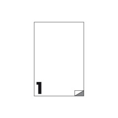 Etichette adesive in scatole da 500 fogli formato A4 - 210x297 mm - 500 etichette