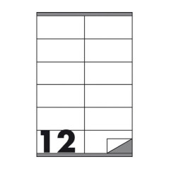 Etichette multifunzione conf. 100fg - F.to 105x48 N.1200
