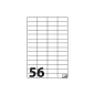 Etichette multifunzione - conf. 100 fogli - f.to 52,5x21,7 mm - angoli vivi senza margine - n. etichette per foglio 56