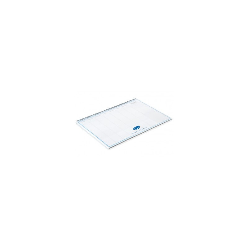 Blocco da tavolo settimanale - data libera - 50x35 cm - domenica intera - con spirale