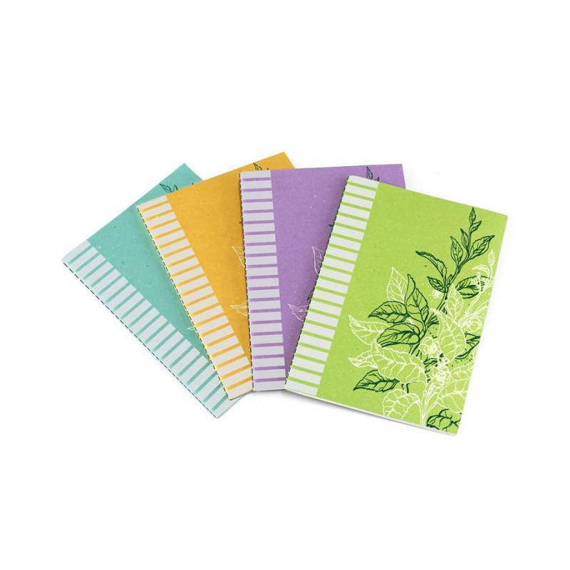 Quaderno I Love Green - carta riciclata 100% - A6 - senza righe - colori assortiti