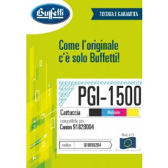 Cartuccia Ink Compatibile Canon PGI-1500XL Kit nero e tricromia