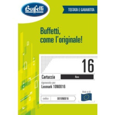 Lexmark Cartuccia ink jet - Compatibile Rigenerato 10N0016 - Nero - 410 pag