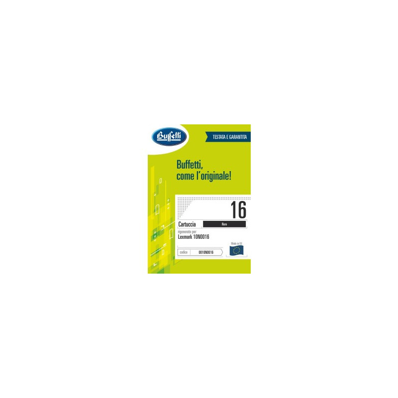 Lexmark Cartuccia ink jet - Compatibile Rigenerato 10N0016 - Nero - 410 pag