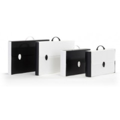 Valigetta portadisegni Black White - polionda - dorso rigido - 37x60 cm - dorso 5 cm - colori assortiti