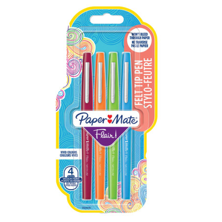 Astuccio 4 Colori Fun Pennarello Flair Nylon