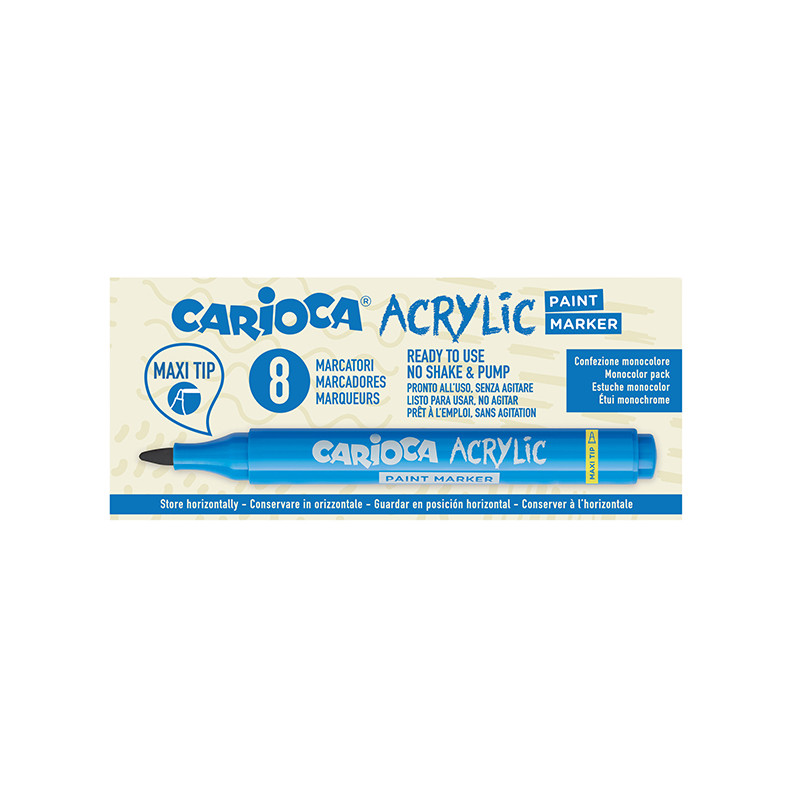 Box 8 Paint Marker Acrilico - Punta Maxi