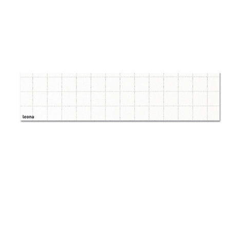 Confezione da 50 Fogli Carta LEONA - Formato 70x100 Bianca da 120 Gr - Quadrettatura 10mm Ambo i Lati