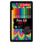 Pennarelli Pen 68 in Scatola di Metallo - Colori Assortiti