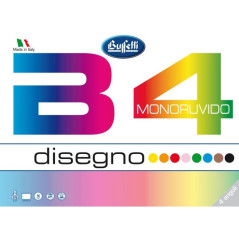 Bl.disegno B4 Colorato 24x33 16fg da 220g 8 Colori 4 Angoli