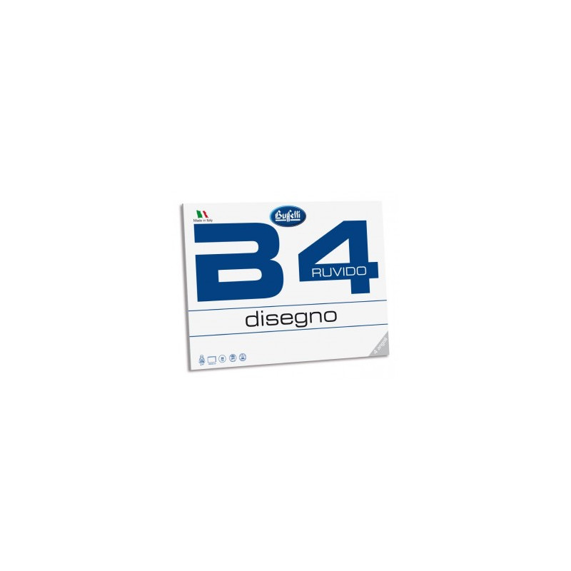Blocco Disegno B4 Liscio 33x48 220 G -4 Angoli