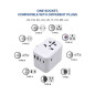 Adattatore da Viaggio Universale - 2 Usb-A + 3usb-C