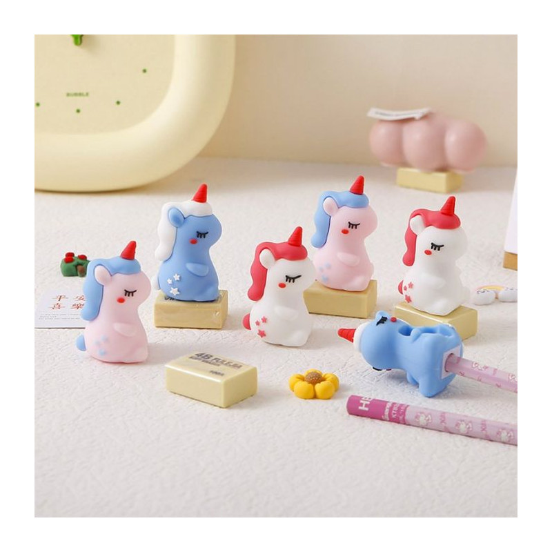 Set Temperino e gomma Unicorno Linea Fantasyland