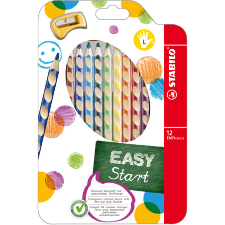 Astuccio 12 Pastelli Easycolors - Diametro Mina 4,2 Mm - per Mancini