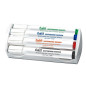 Set 4 Marker per Lavagna + cancellino Magnetico - Colori Blu Nero Rosso e Verde