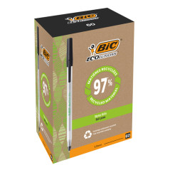 Scatola 60 Penne a Sfera con Cappuccio Ecolution Round Stic - Tratto 1.0mm