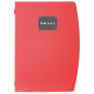 Porta Menu' A4-24x34cm Rosso Rio con 1 Inserto Doppio