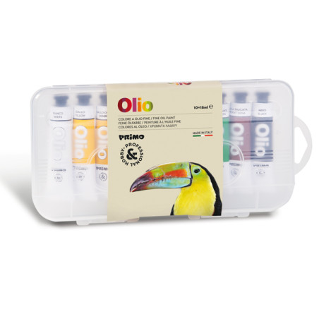 Astuccio 10 Colori a Olio e Acrilici - Tubo da 18ml - Colori Assortiti