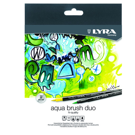 Pennarelli Aqua Brush Duo - punte 2,00 - 4,00 mm