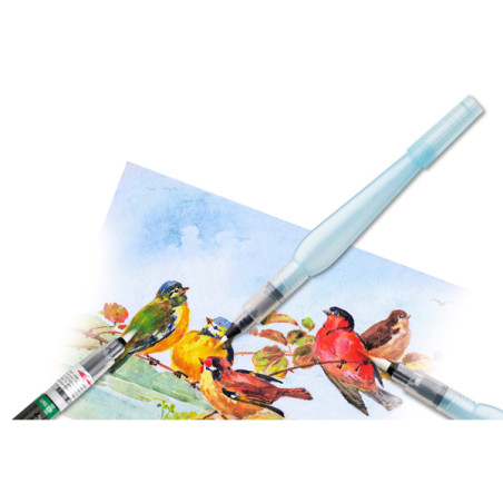 Pennello Aquash Water Brush con serbatoio - 10ml - punta media