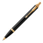 Penna a sfera IM Black GT - Finitura lucida nero laccato / Oro