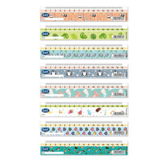 Righello 16 cm - grafiche Pattern assortite