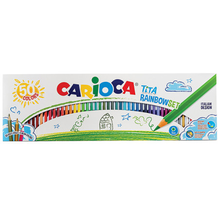 Scatola 50 Matite colorate Tita Rainbow - colori assortiti