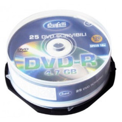 Dvd-r Spindle 25pz Buffetti Comp.unit.siae Assolto E. 5,00