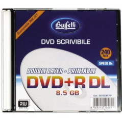 DVD+R DL - 8,5 GB - slim case - Stampabile inkjet