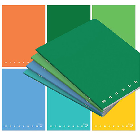 Maxiquaderno Monocromo Green Pigna - Carta Riciclata al 100% - Formato A4 - 42 fogli da 80gr