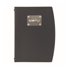 Portamenu' A5-18x23,5cm Nero RIO con 1 INSERTO DOPPIO