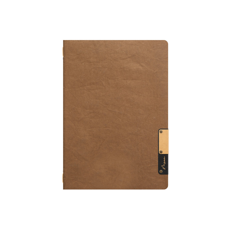 Porta Menu' A5-24,9x17,5cm Marrone Nature con 1 INSERTO DOPPIO
