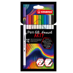 Astuccio 18 pennarelli Pen 68 Brush Arty Line 568/18 - colori assortiti