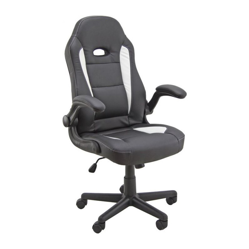 Sedia per Gaming Nero/bianco Base Nera