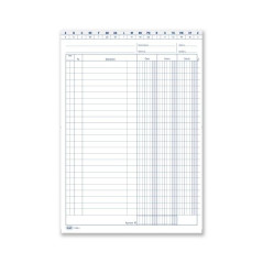 Scheda Dare/Avere/Saldo - con naselli A/Z - Scheda bianca da 200 gr. - 24x17 cm