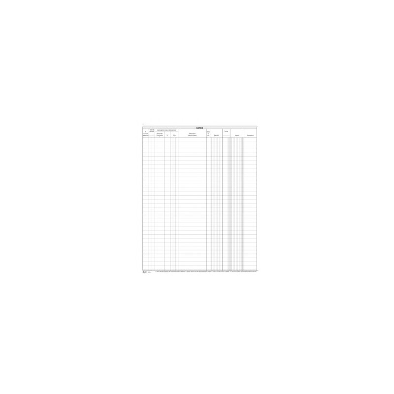 Registro Merce Conto Deposito 49pg 31x24,5 Cm