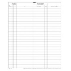 Registro Merce in Lavorazione Cronologico 49pg Num 31x24,5 Cm