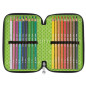 Astuccio 3 zip collezione Stilnovo - 19,5 x 7,5 x 12,9 cm - colori neon assortiti