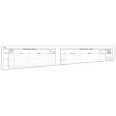 Registro Protocollo Corrispondenza in arrivo e in partenza (tracciato su 2 pagine) - 200 pagine - 31x24,5 cm