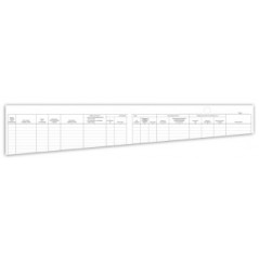 Registro cronologico atti di notificazione per avvocati - 19 pagine prenumerate - 24,5x31 cm