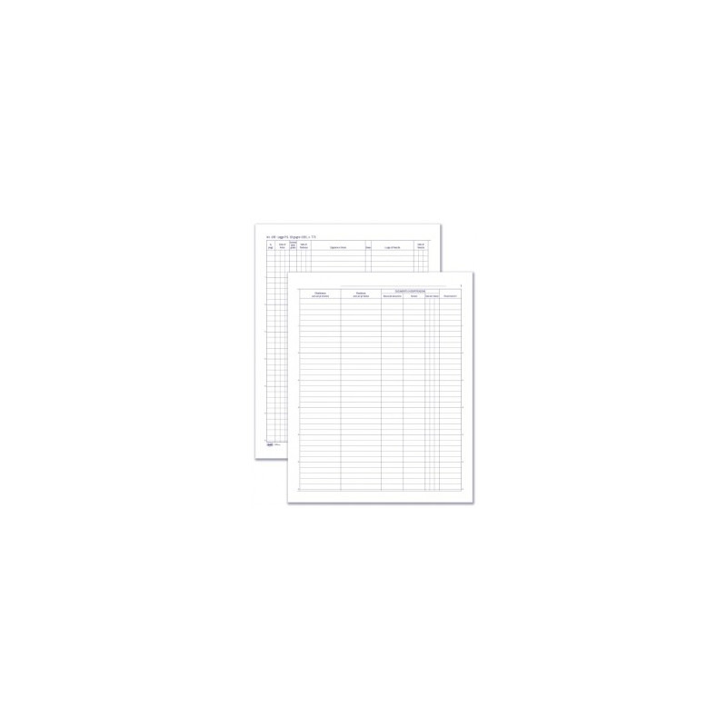 Registro Protocollo persone alloggiate - 49 pagine prenumerate - 31x24,5 cm